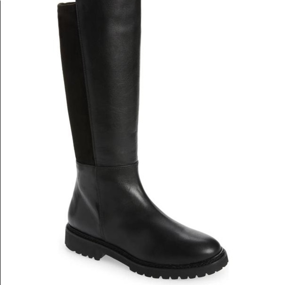 Aquatalia
Black Mattie Water Resistant Leather/Suede Tall Boots